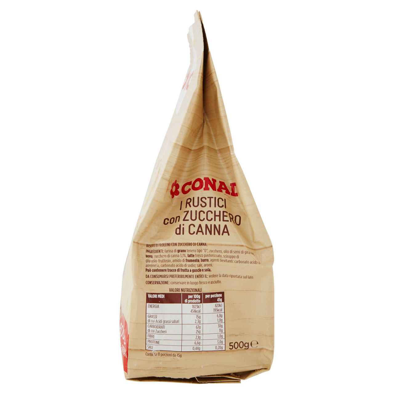 Rustici con Zucchero di Canna 500 g Conad