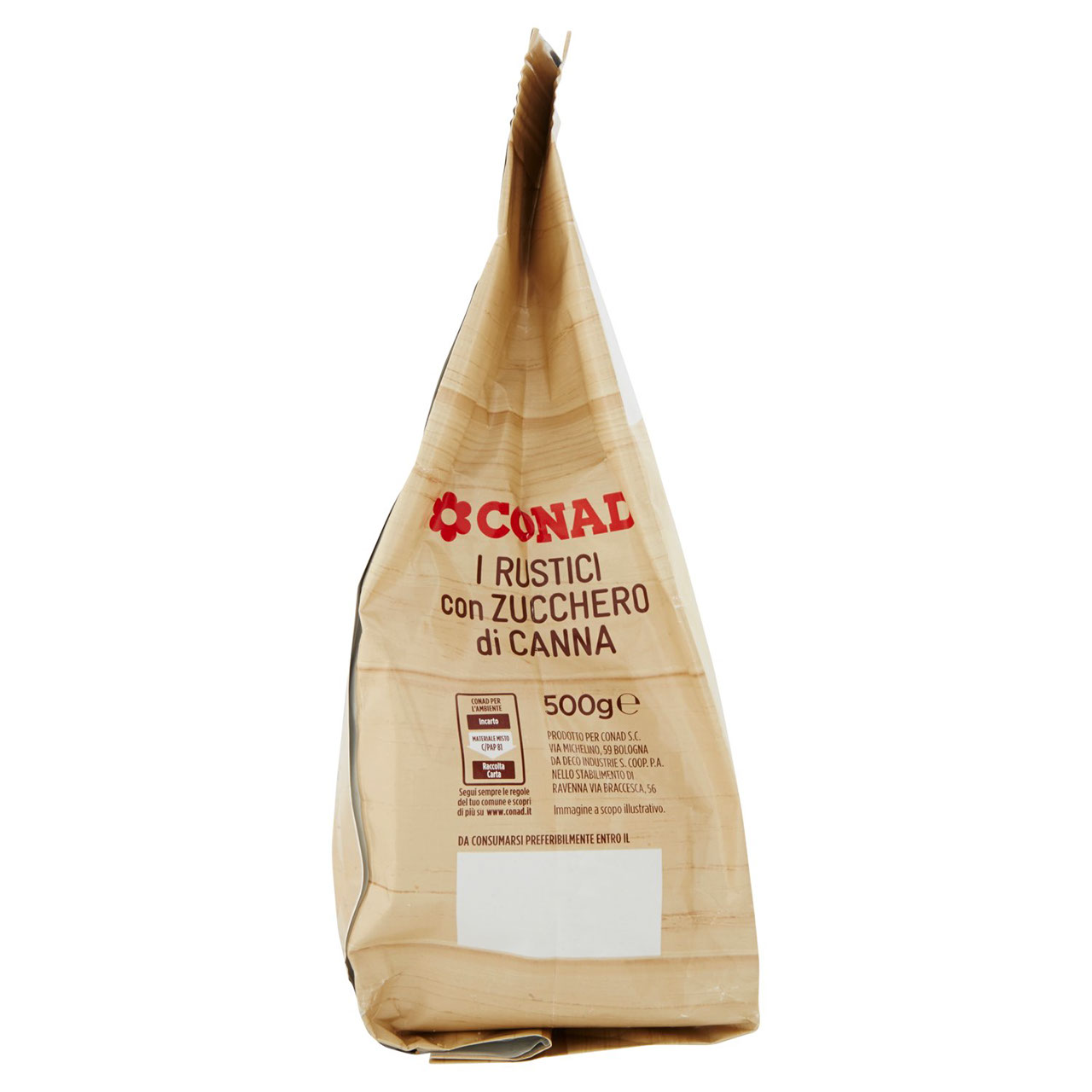 Rustici con Zucchero di Canna 500 g Conad