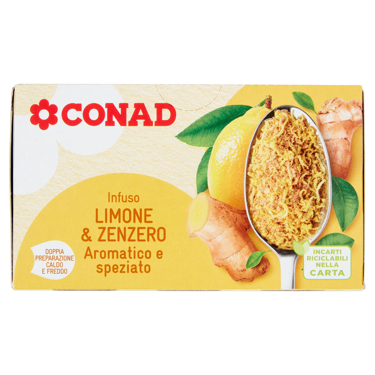 Infuso Limone & Zenzero 20 filtri da 2,5 g Conad