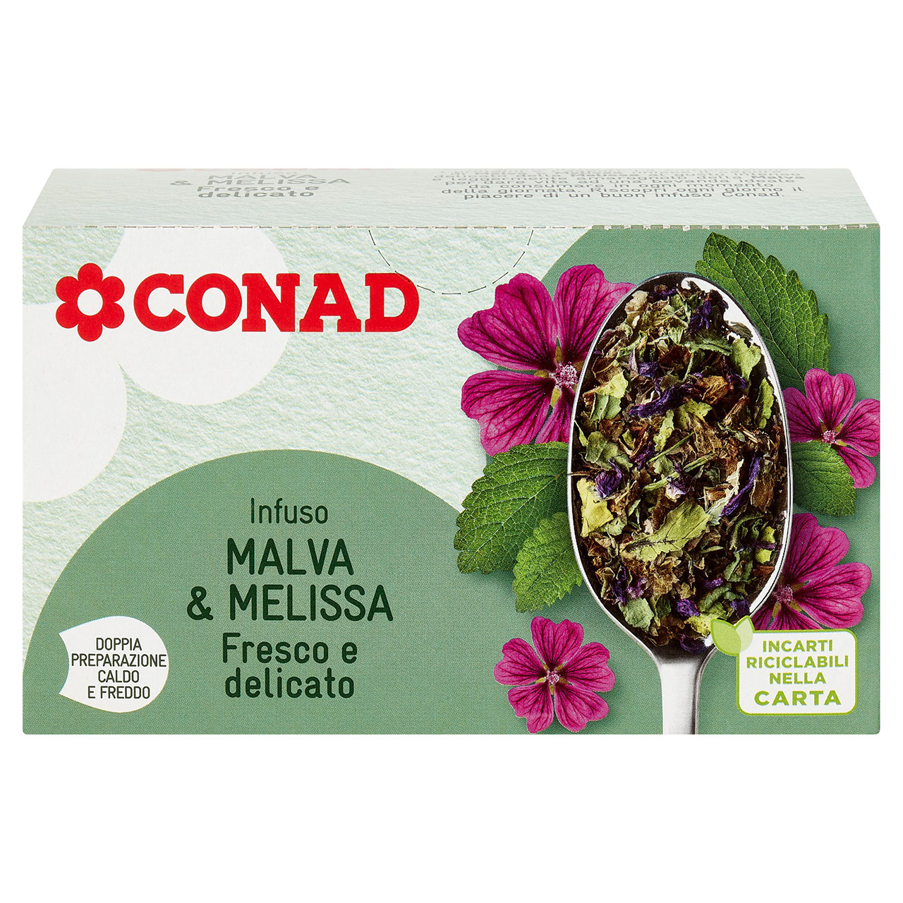 Infuso Malva & Melissa 20 filtri da 2,5 g Conad