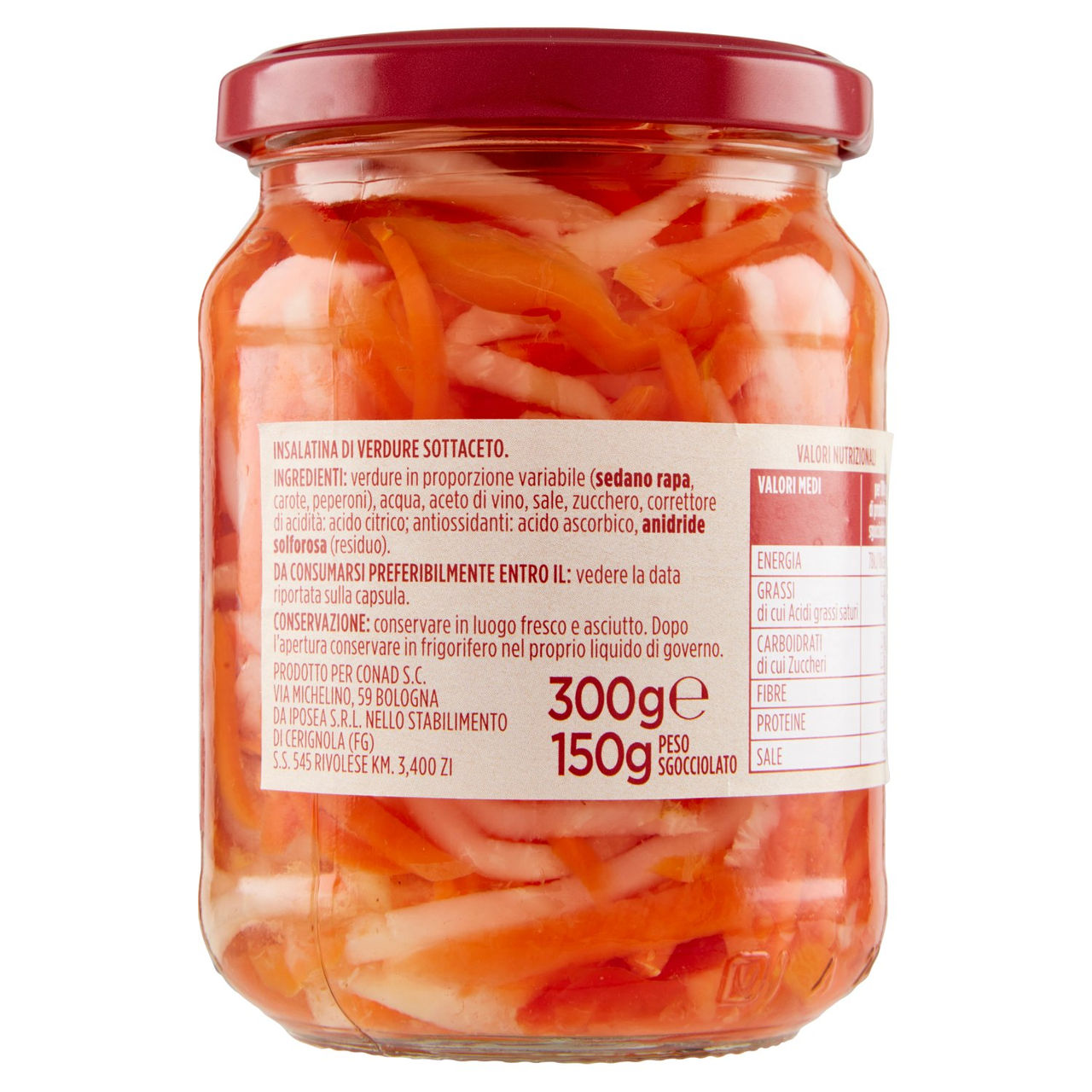 Insalatina di Verdure Sottaceto 300 g Conad