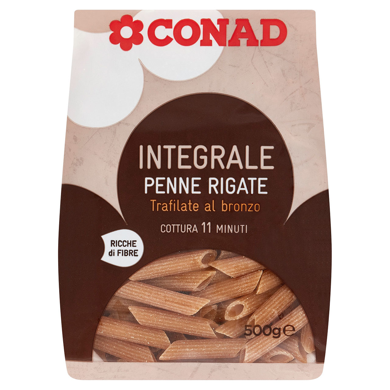 Penne Rigate Integrali 500 g Conad