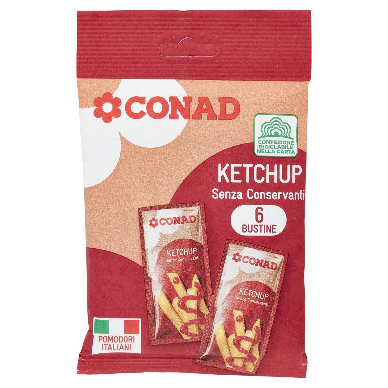 Ketchup 6 bustine 72 g Conad in vendita online