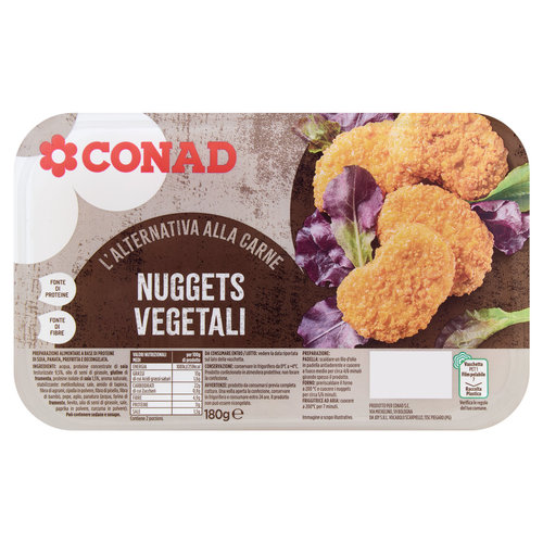 CONAD l'Alternativa alla Carne Nuggets Vegetali 180 g