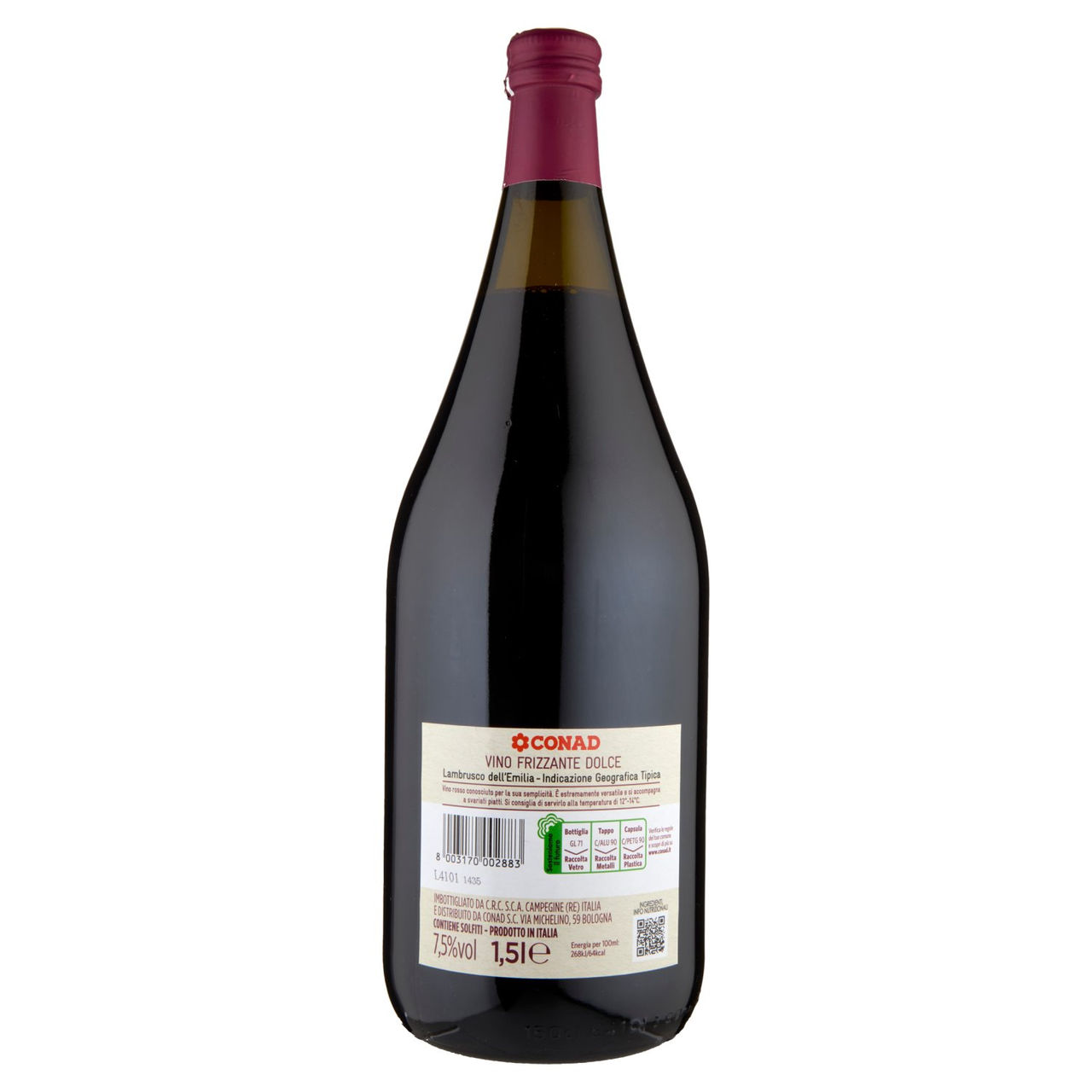 Lambrusco Emilia IGT Frizzante Dolce 1,5 l Conad