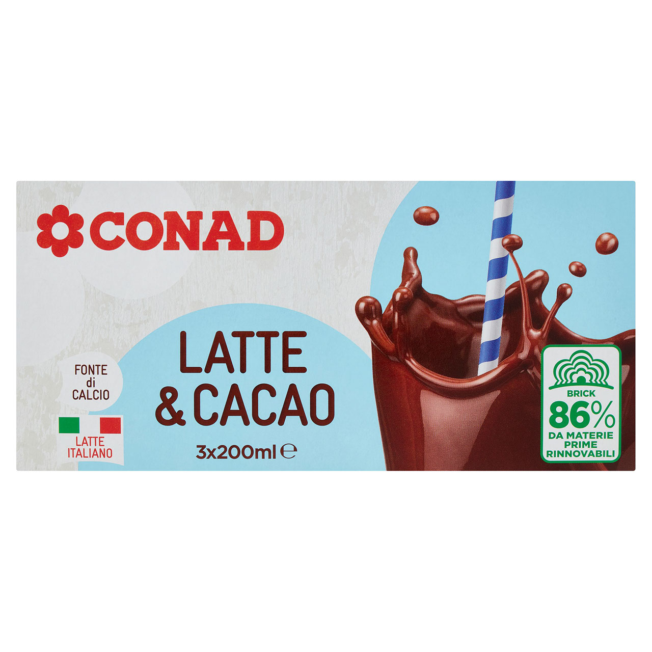 Latte & Cacao 3 x 200 ml Conad