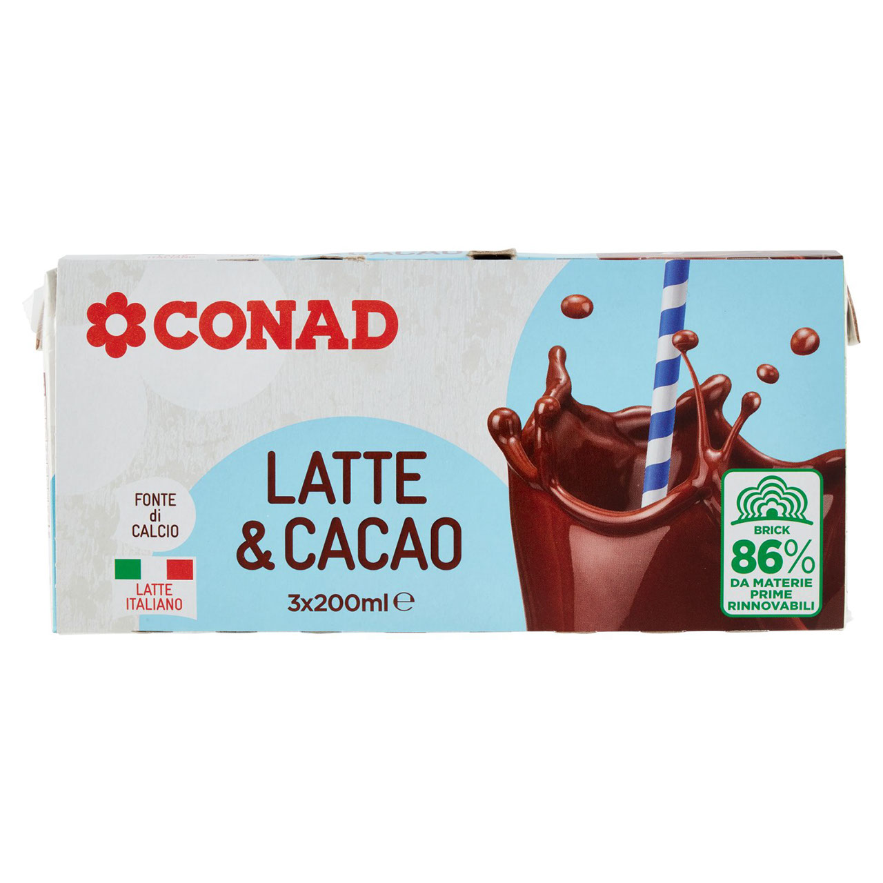 Latte & Cacao 3 x 200 ml Conad