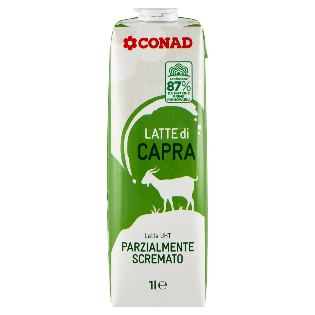 CONAD Latte di Capra Latte UHT Parzialmente Scremato 1 l