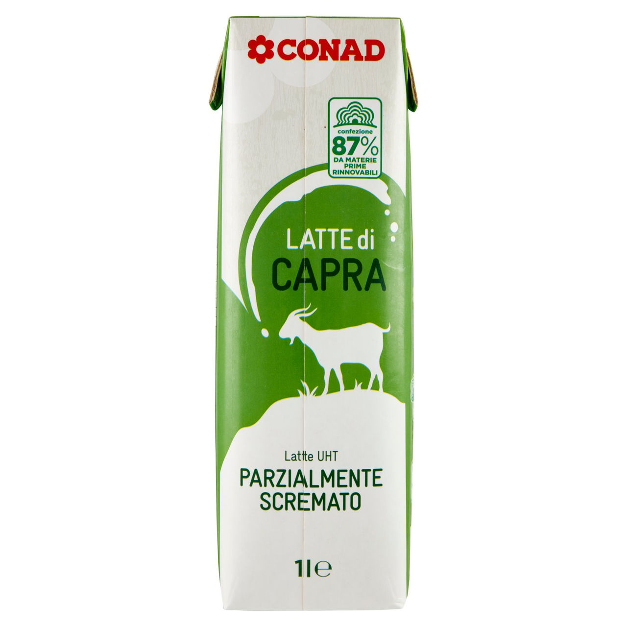 CONAD Latte di Capra Latte UHT Parzialmente Scremato 1 l