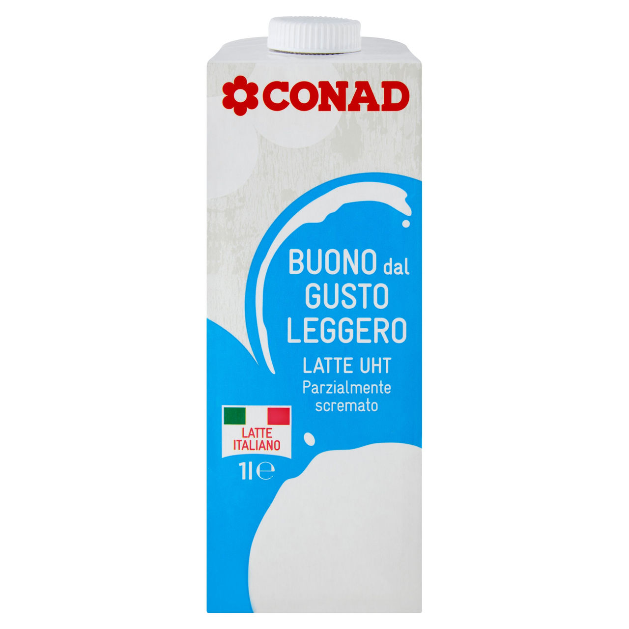 Latte Parzialmente Scremato UHT Leggero 1 l Conad