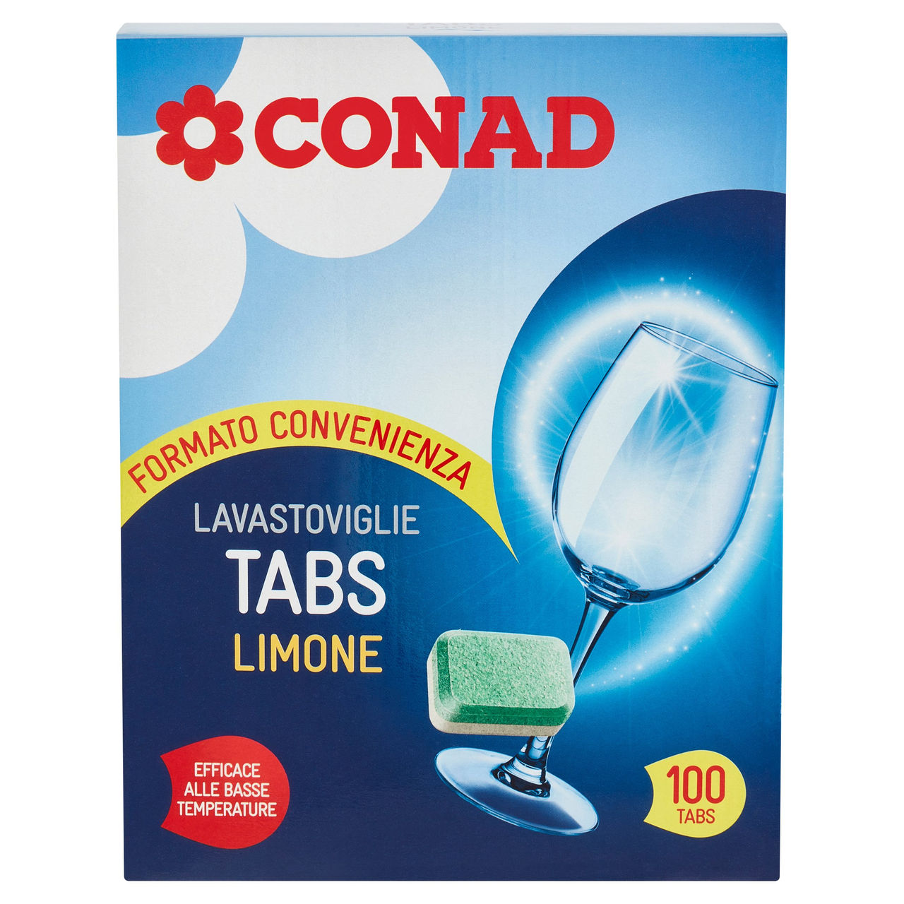CONAD Lavastoviglie Tabs Limone 100 x 18 g