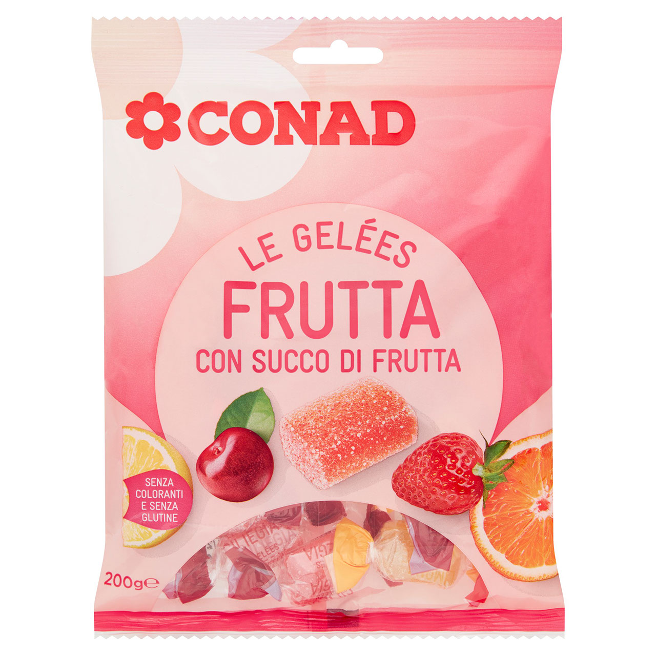 CONAD Le Gelées Frurtta con Succo di Frutta 200 g