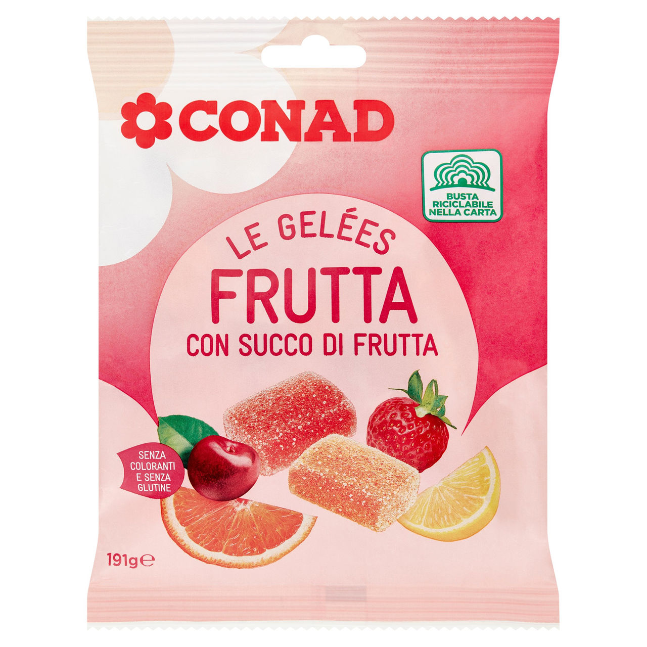 CONAD Le Gelées Frutta con Succo di Frutta 191 g