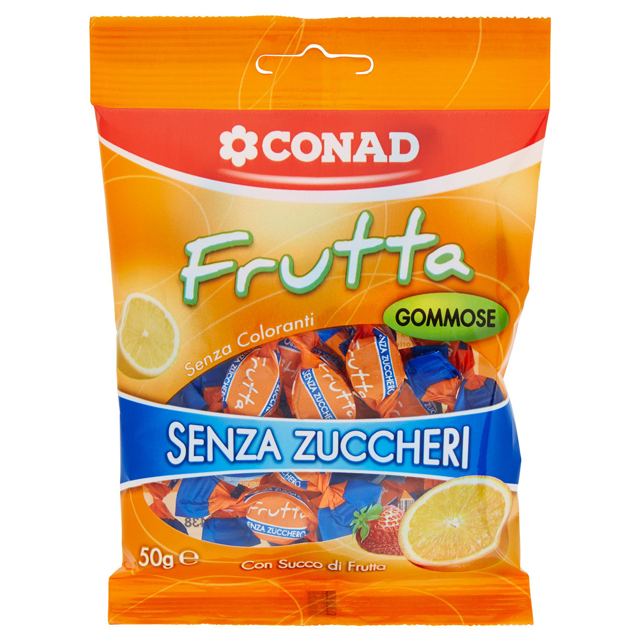 Le Gommose Frutta Senza Zuccheri 50 g Conad online