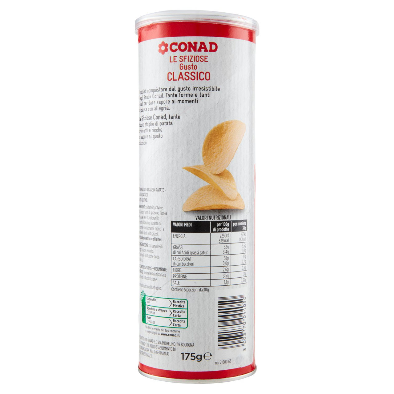 Le Sfiziose Gusto Classico 175 g Conad