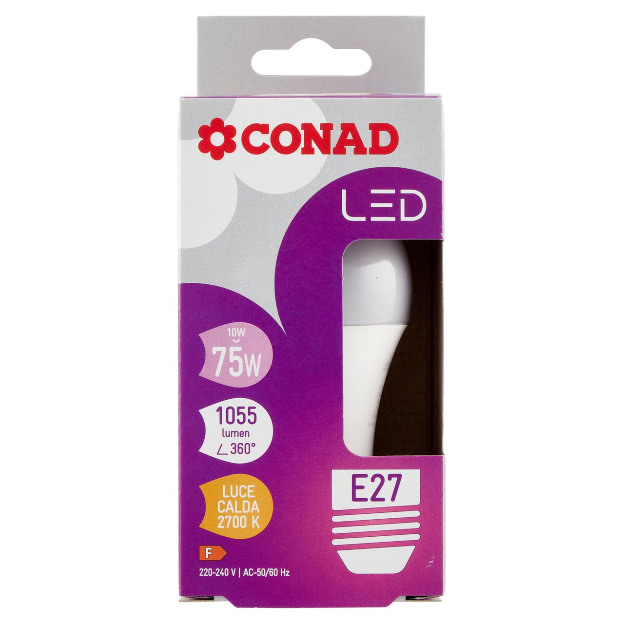 CONAD Led 10W 1055 Lumen E27 Luce Calda