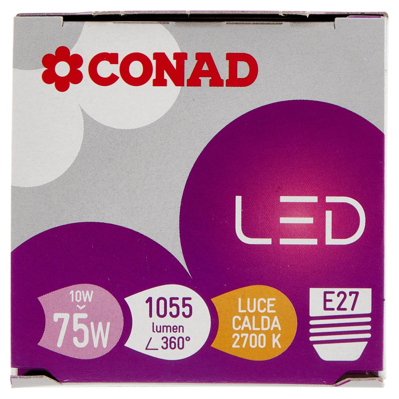 CONAD Led 10W 1055 Lumen E27 Luce Calda