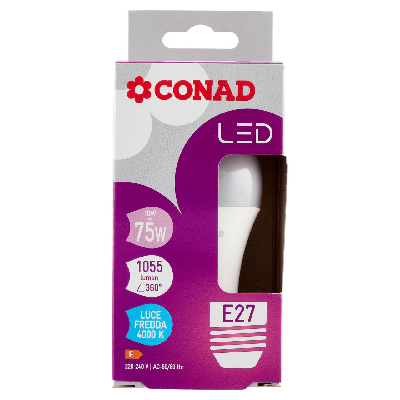 CONAD Led 10W 1055 Lumen E27 Luce Fredda