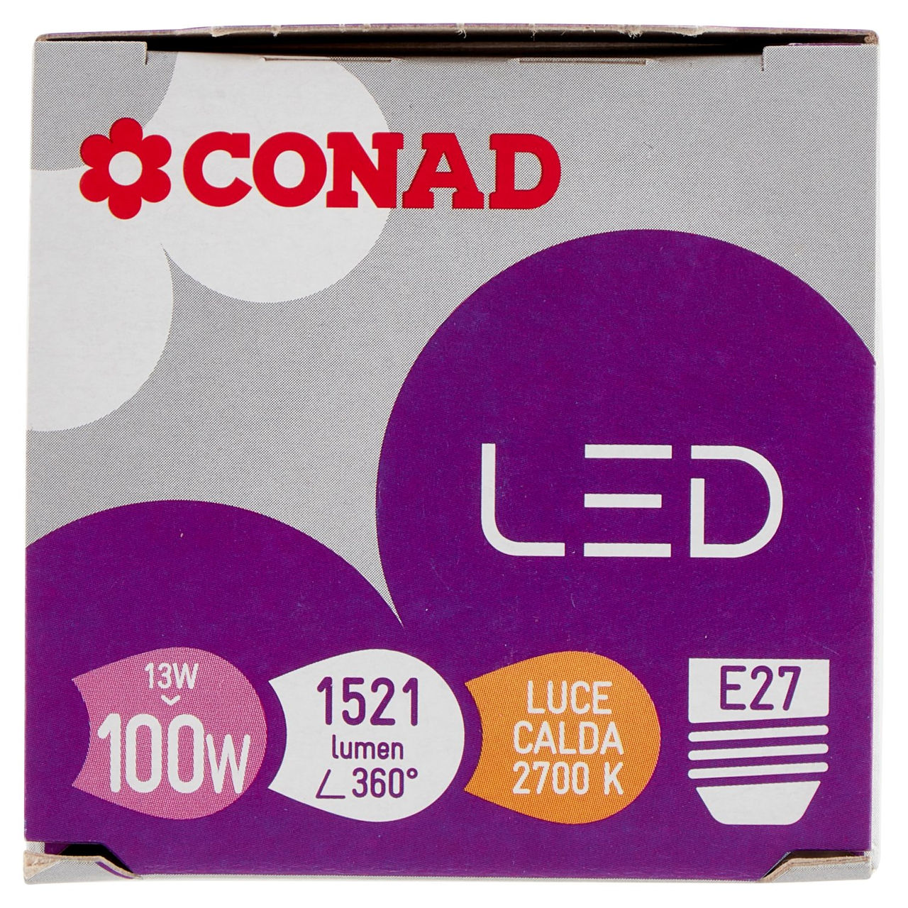 CONAD Led 13W 1521 Lumen E27 Luce Calda