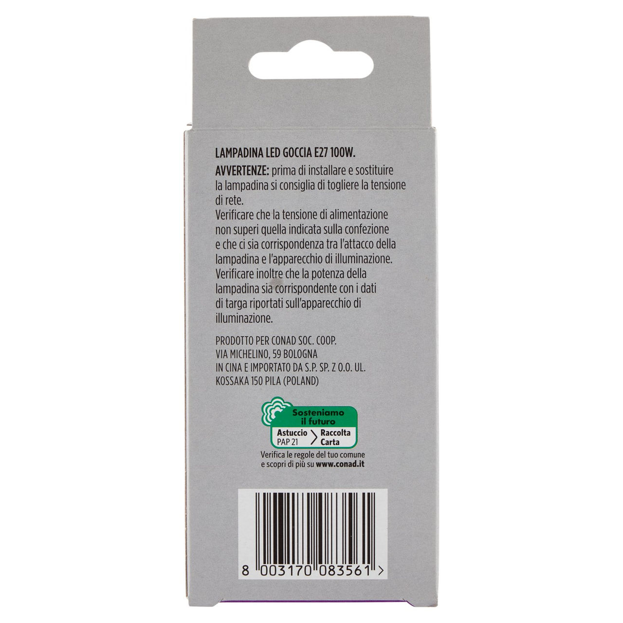 CONAD Led 13W 1521 Lumen E27 Luce Calda