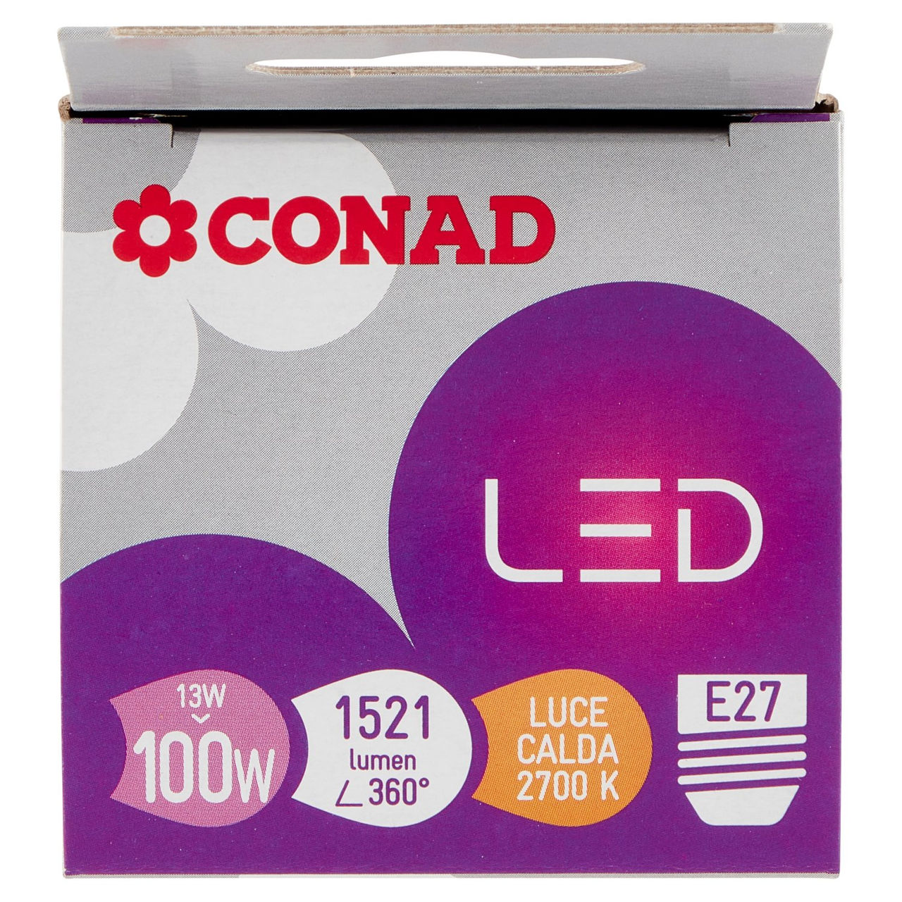 CONAD Led 13W 1521 Lumen E27 Luce Calda