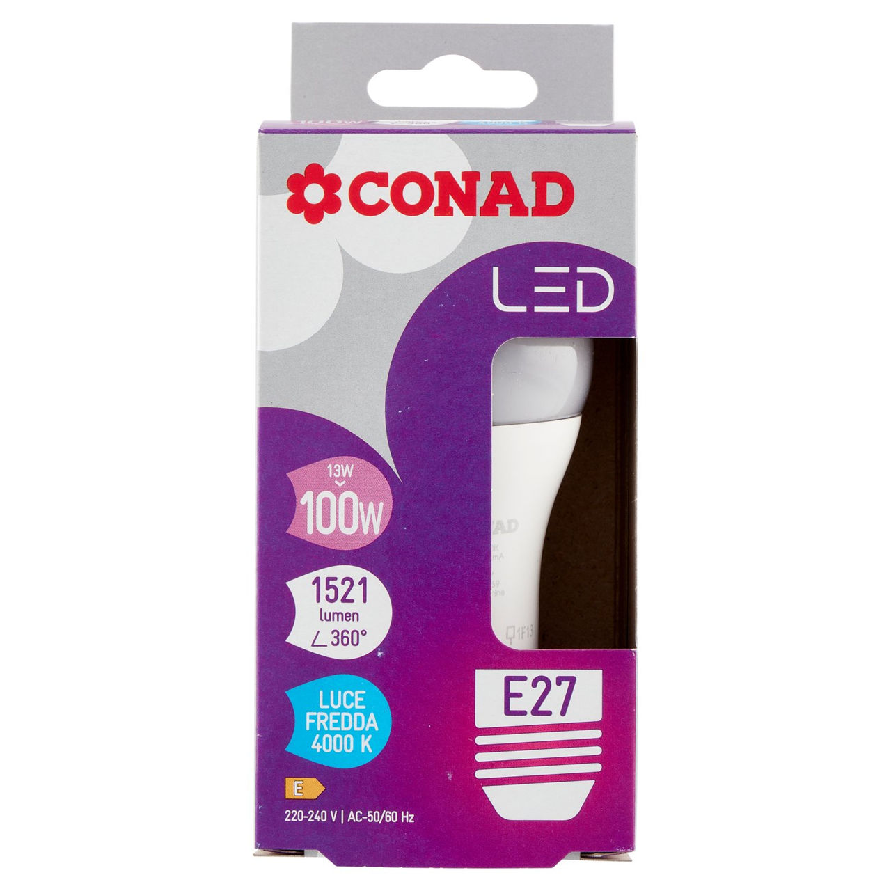 CONAD Led 13W 1521 Lumen E27 Luce Fredda