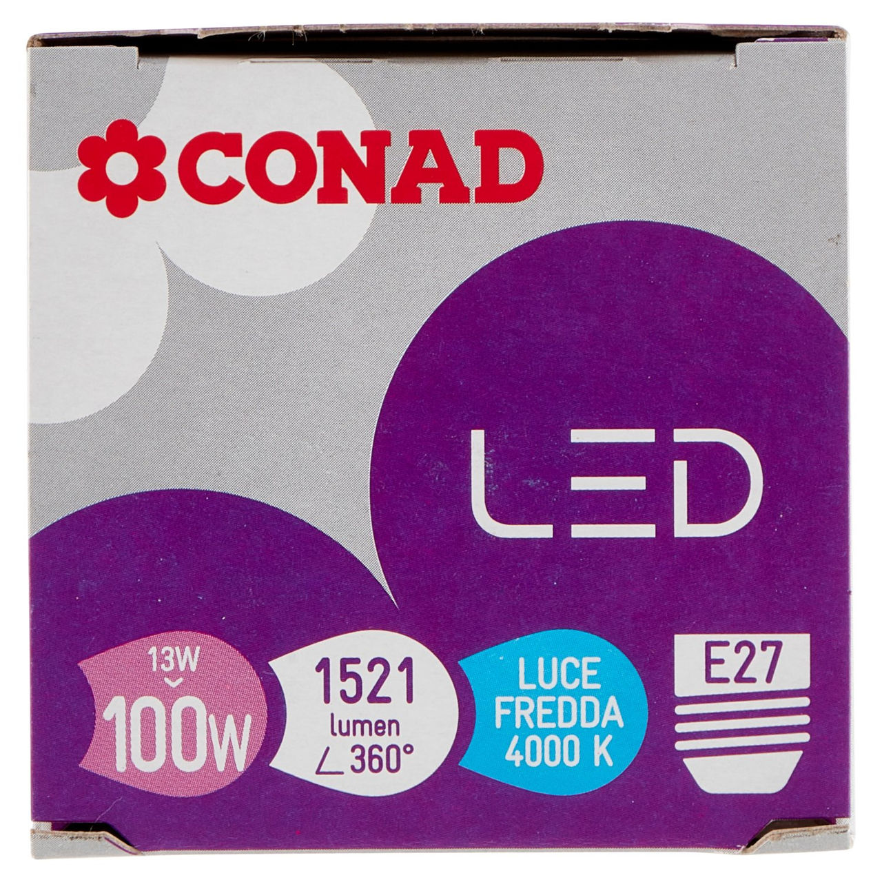 CONAD Led 13W 1521 Lumen E27 Luce Fredda