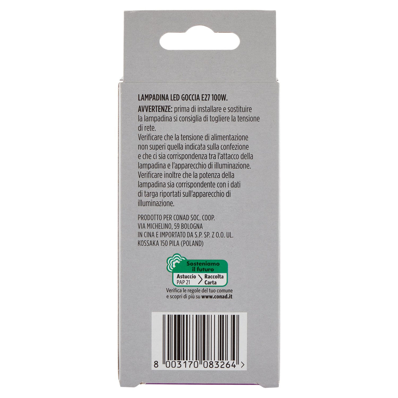 CONAD Led 13W 1521 Lumen E27 Luce Fredda