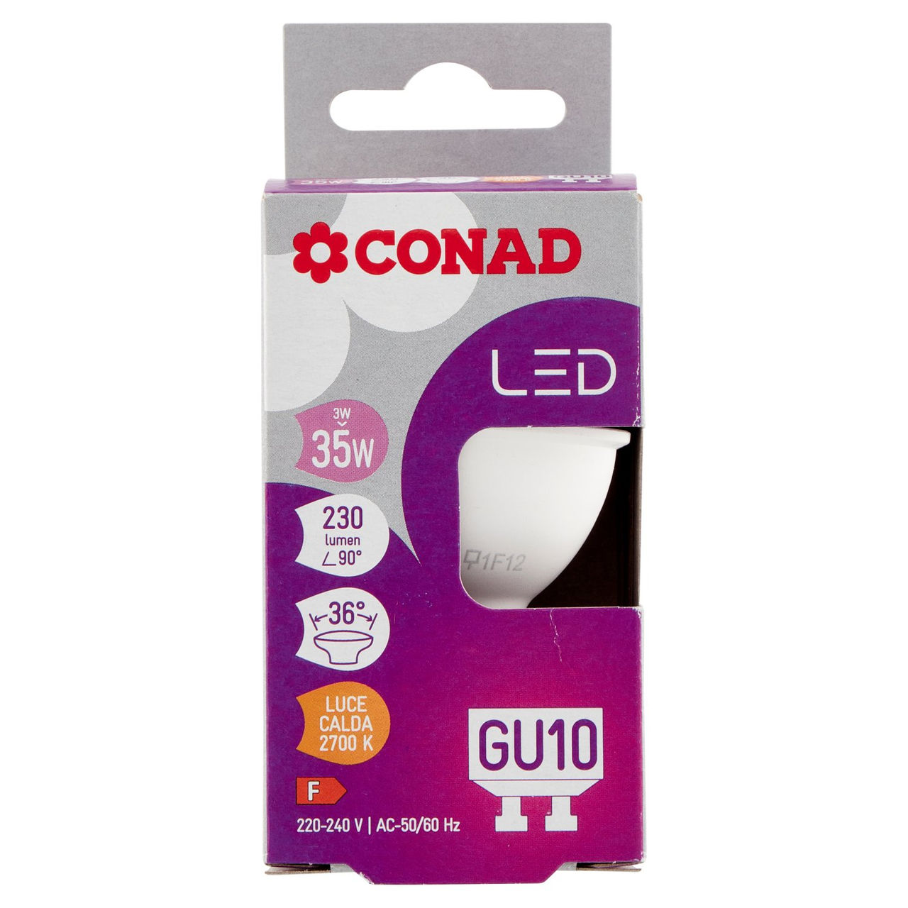 CONAD Led 3W 230 Lumen GU10 Luce Calda