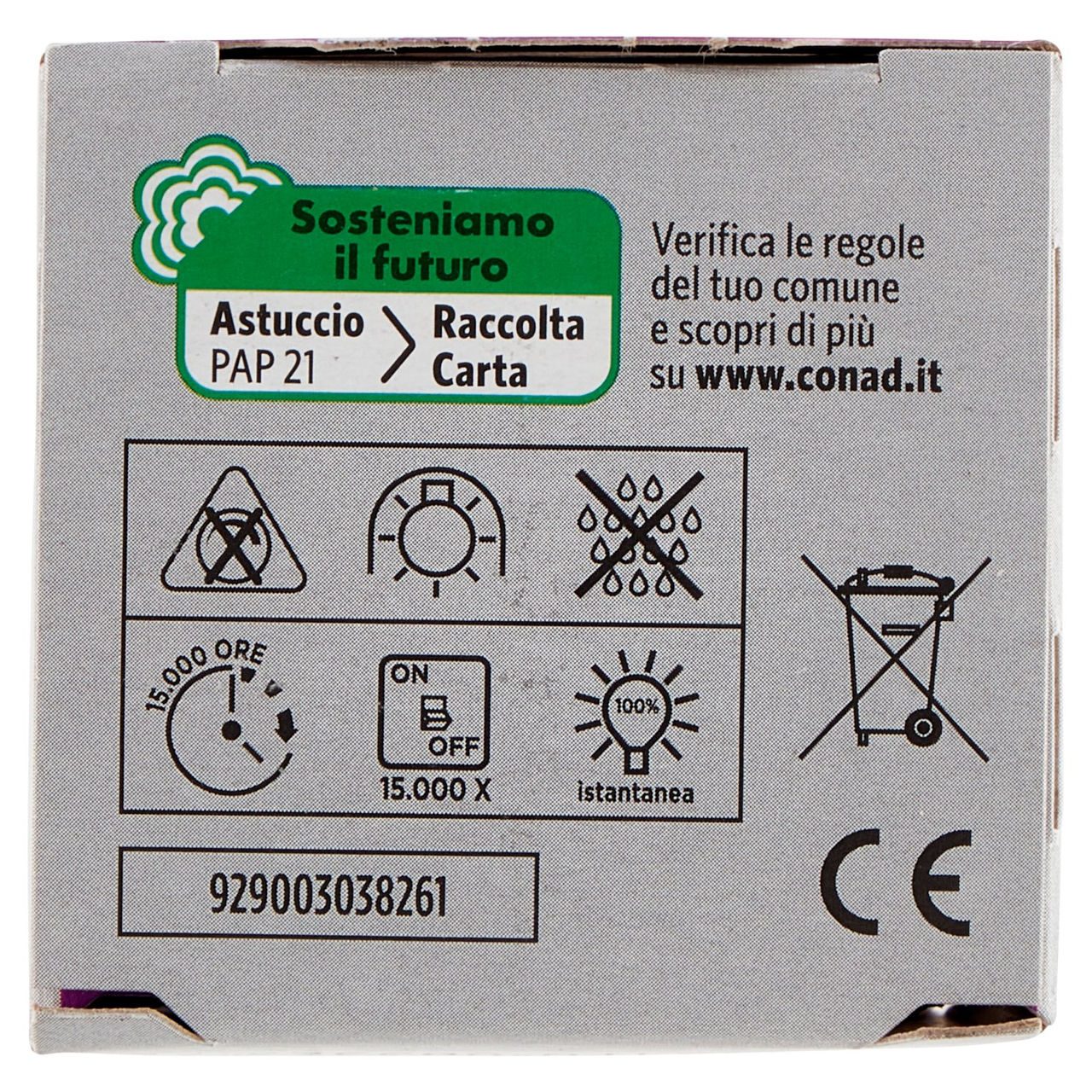 CONAD Led 3W 260 Lumen GU10 Luce Fredda