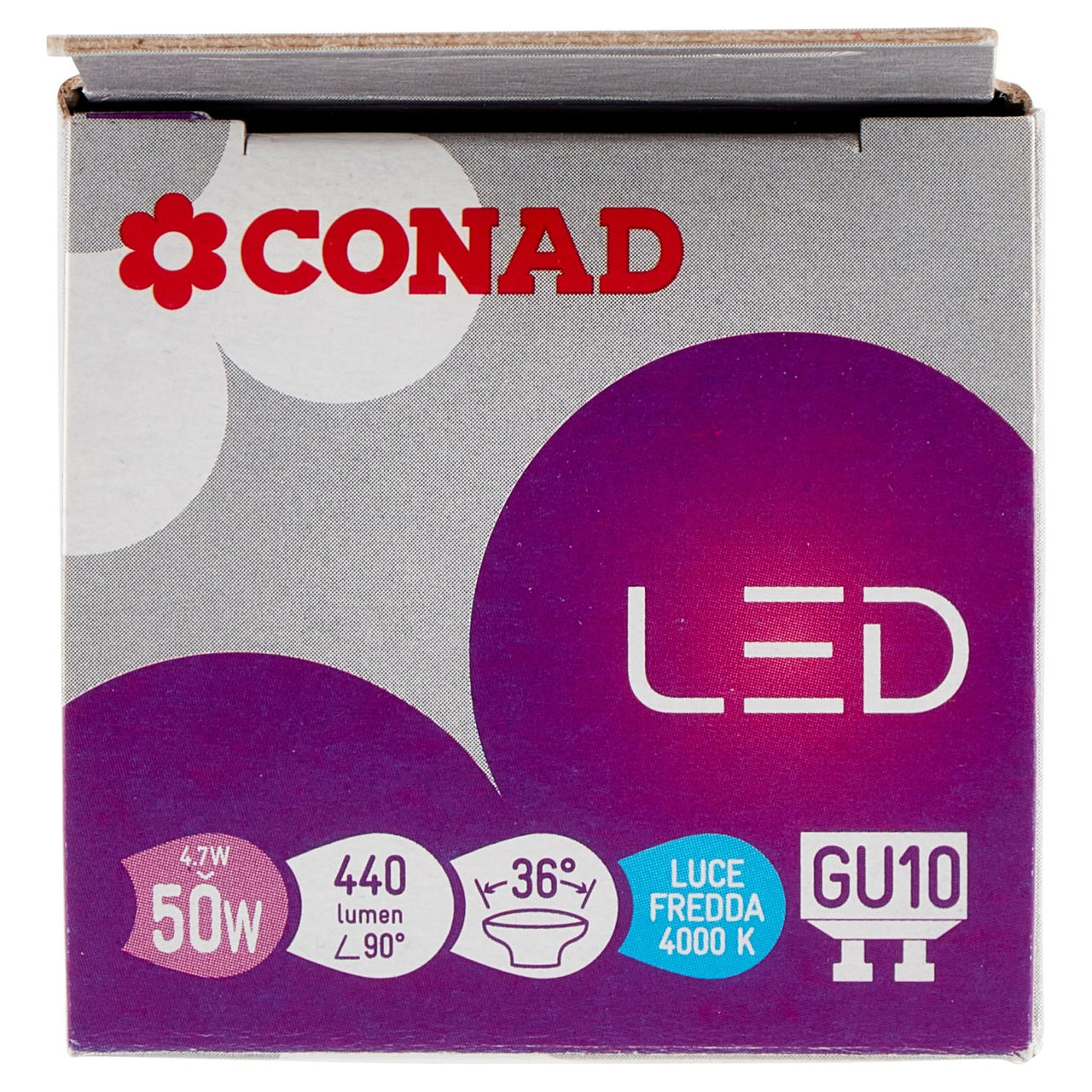 CONAD Led 4.7W 440 Lumen GU10 Luce Fredda