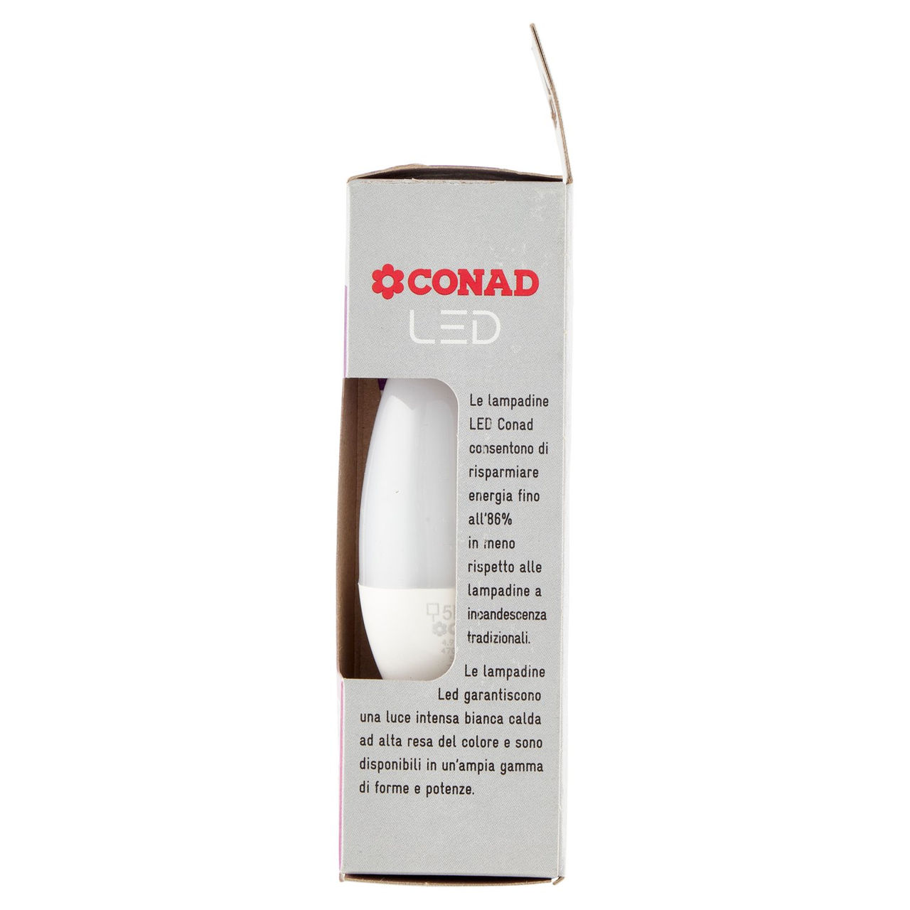 CONAD Led 4,9W 470 Lumen E14 Luce Calda