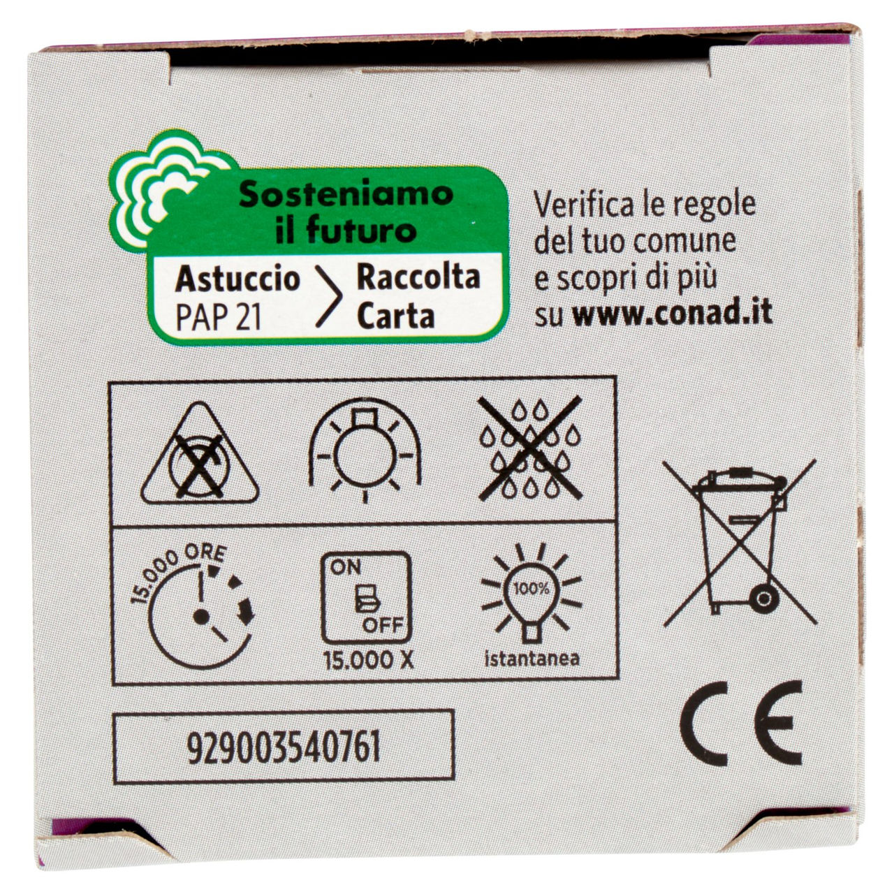 CONAD Led 4,9W 470 Lumen E14 Luce Fredda