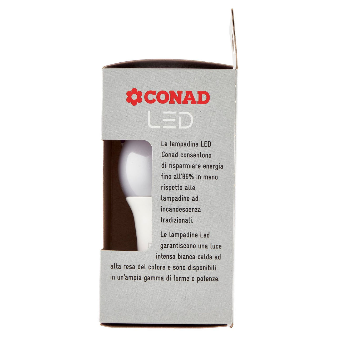 CONAD Led 4,9W 470 Lumen E27 Luce Calda