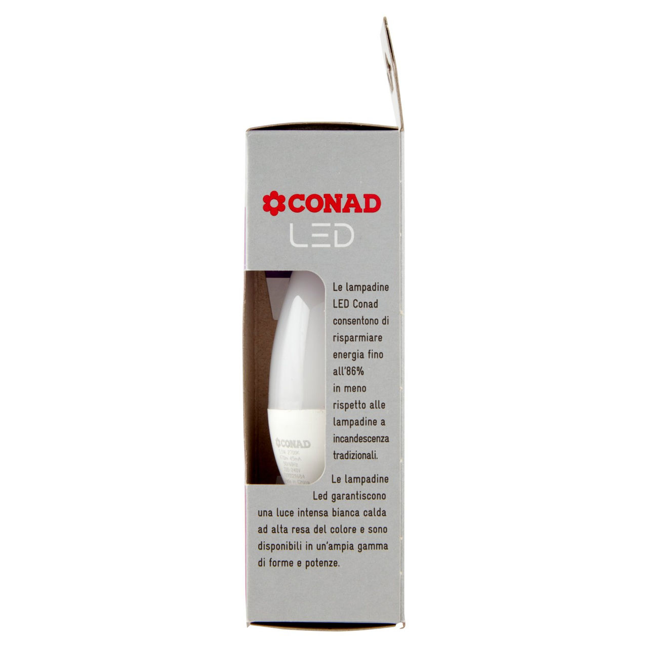 CONAD Led 5.5W 470 Lumen E14 Luce Calda