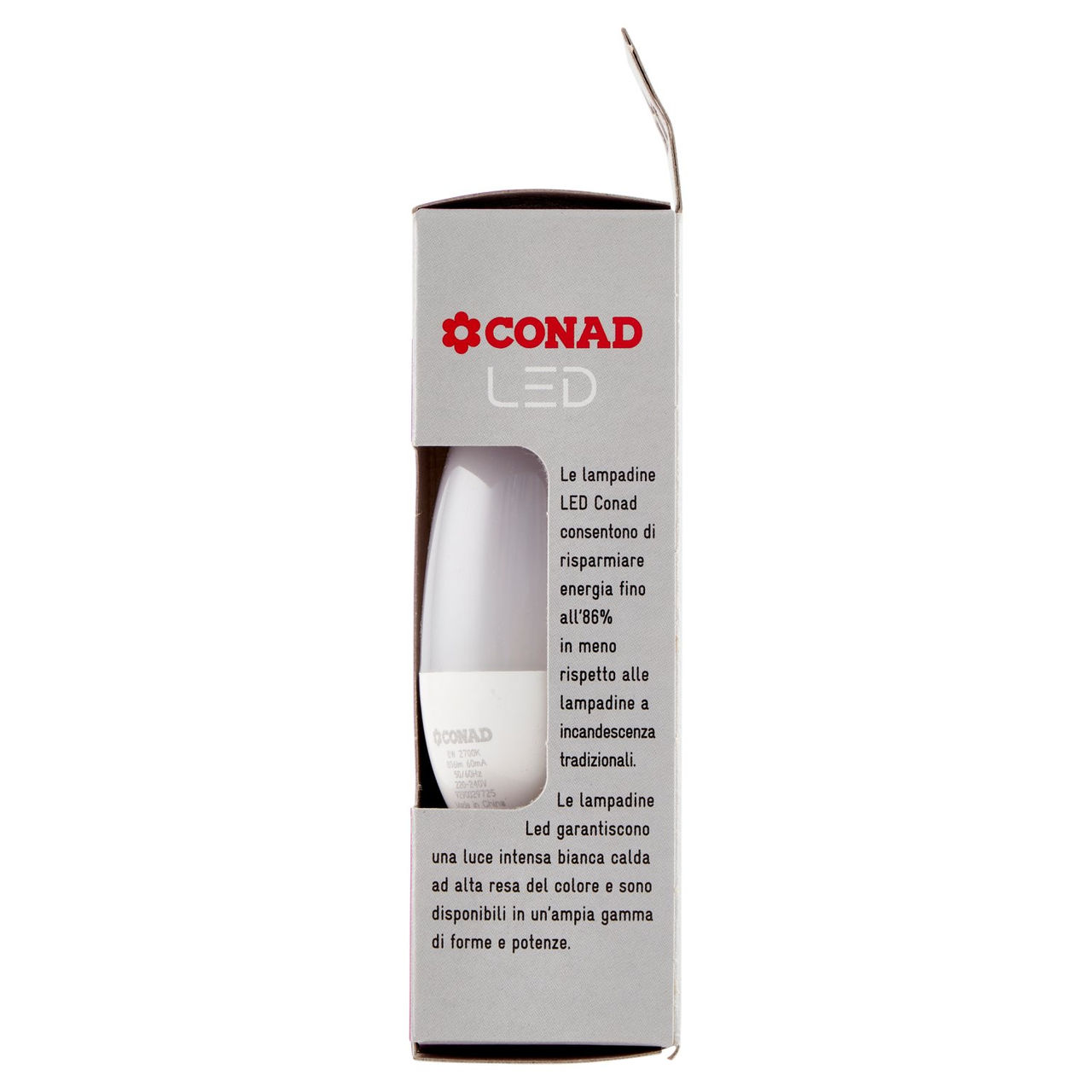 CONAD Led 8W 806 Lumen E14 Luce Calda