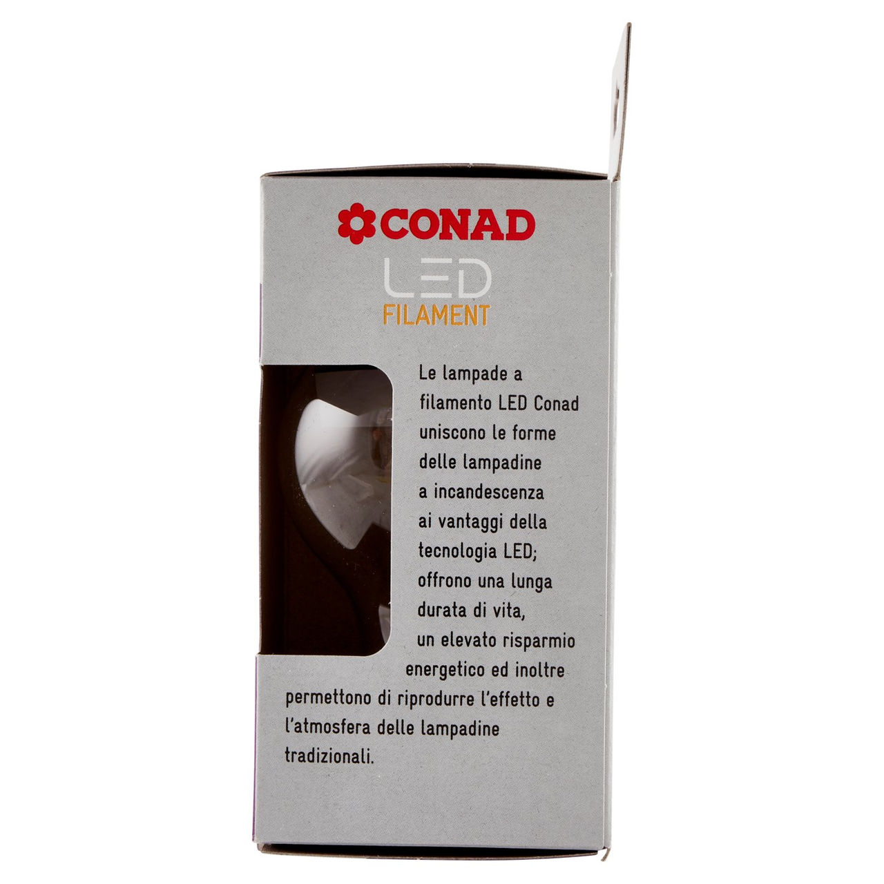 CONAD Led Filament 7W 806 Lumen E27 Luce Calda