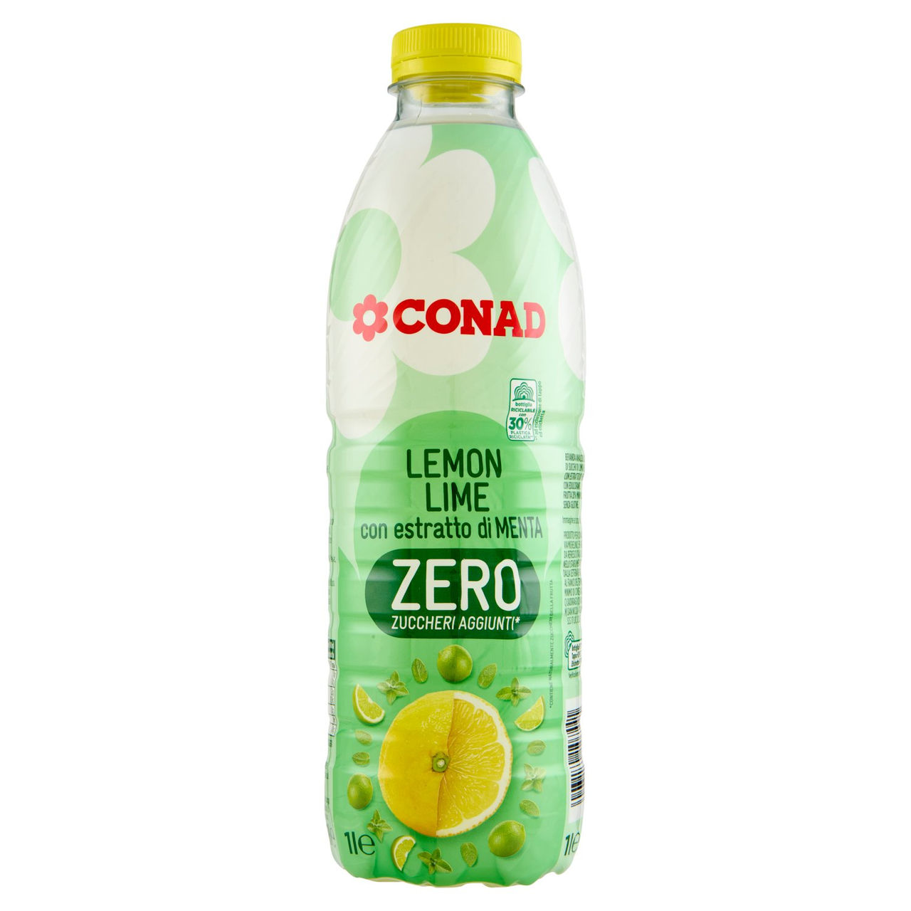 CONAD Lemon Lime con estratto di Menta Zero Zuccheri Aggiunti* 1 l