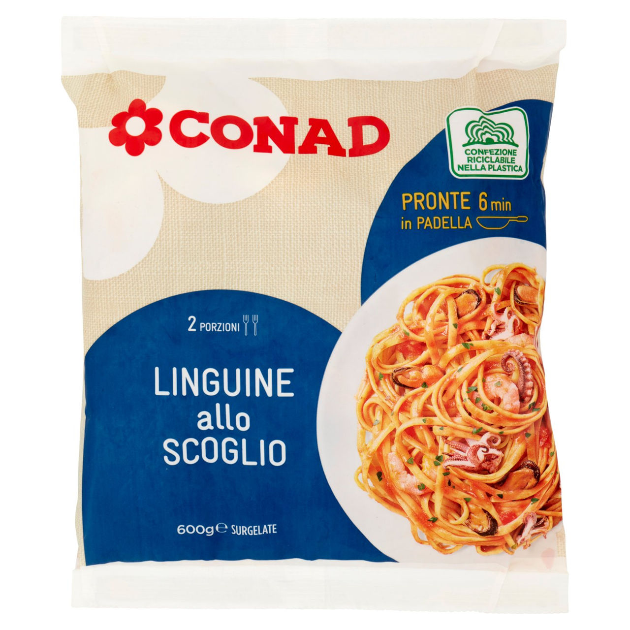 Linguine allo Scoglio Surgelate 600 g Conad online