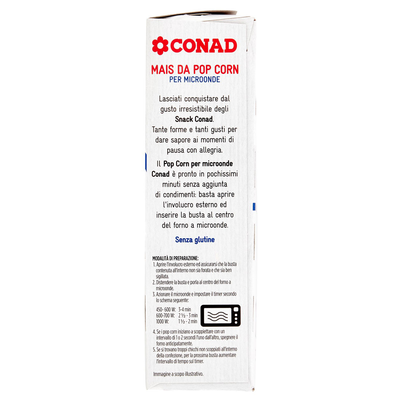 Mais da Pop Corn per Microonde 3 x 100 g Conad