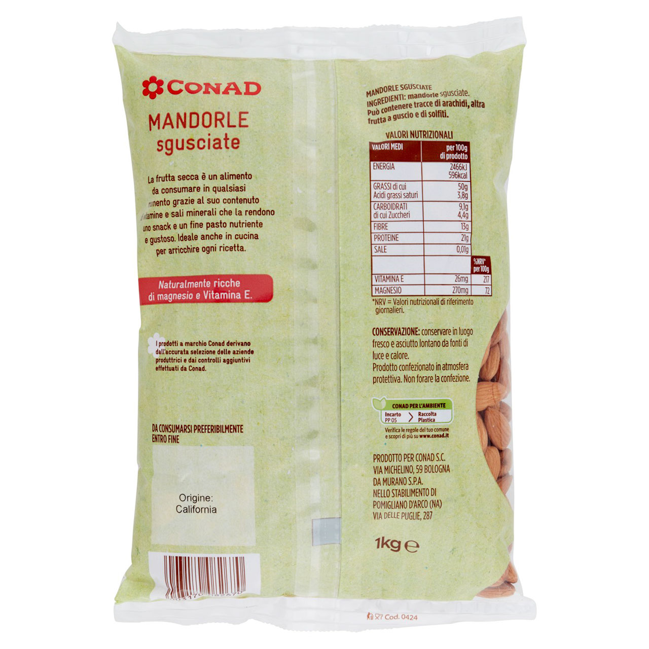 CONAD Mandorle Sgusciate 1 kg