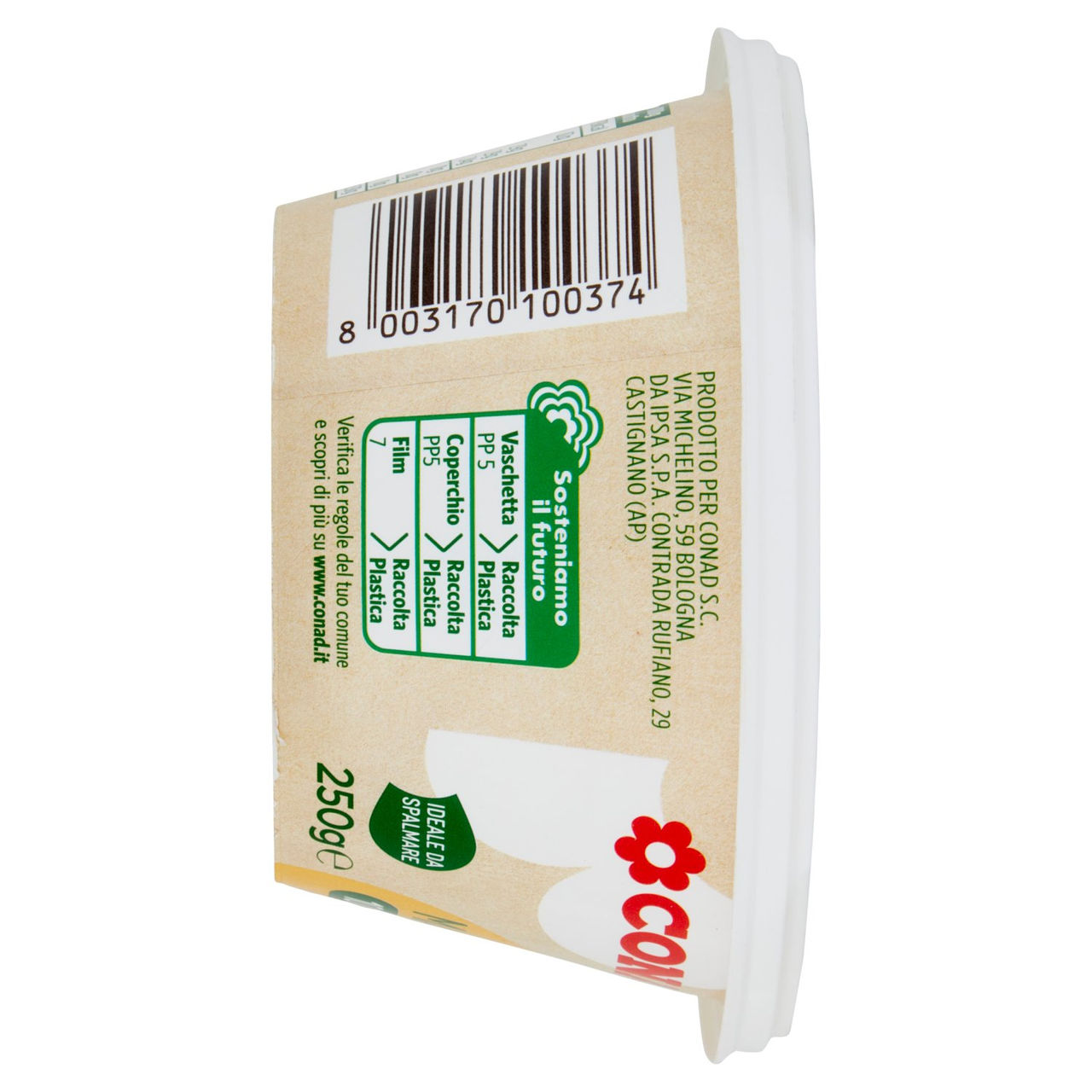 CONAD Margarina 100% Vegetale 250 g