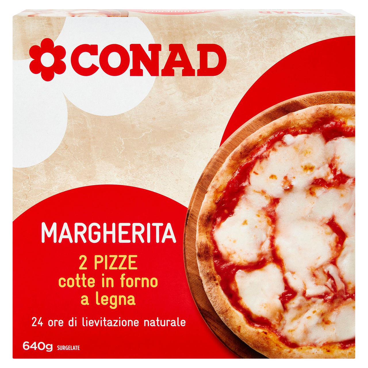 Pizza Surgelata Margherita 640 g Conad online
