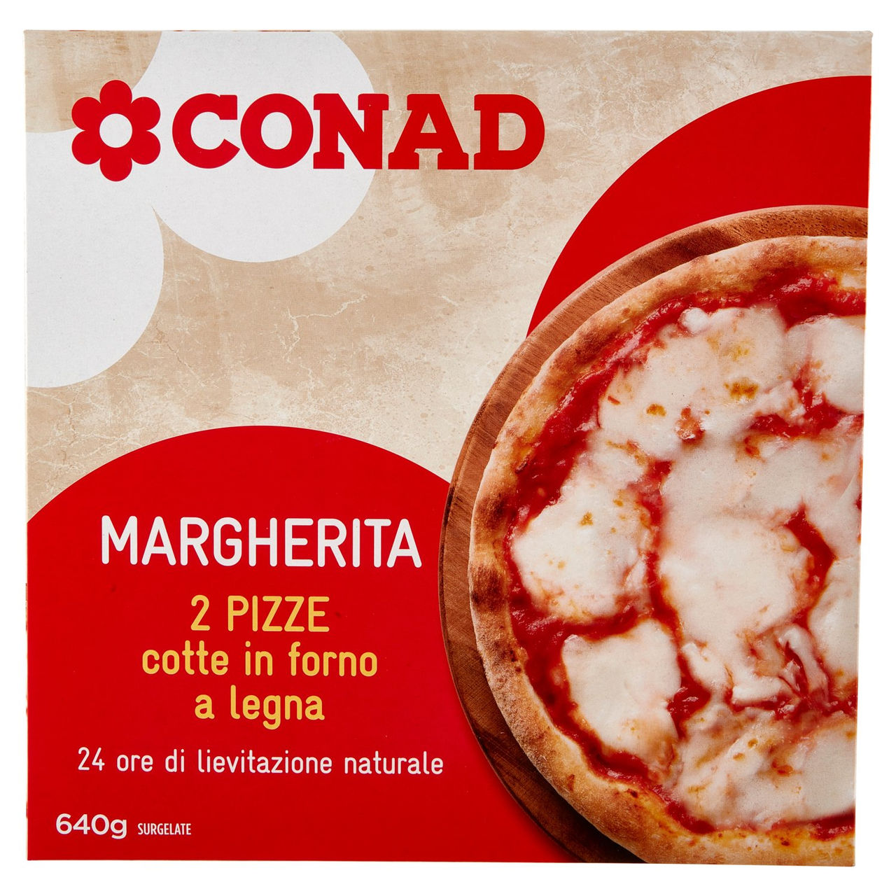 Pizza Surgelata Margherita 640 g Conad online