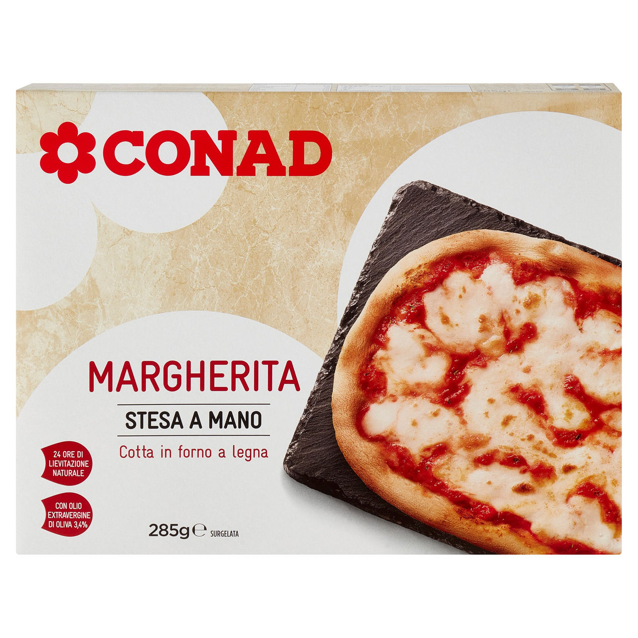 Margherita Stesa a Mano Surgelata 285 g Conad