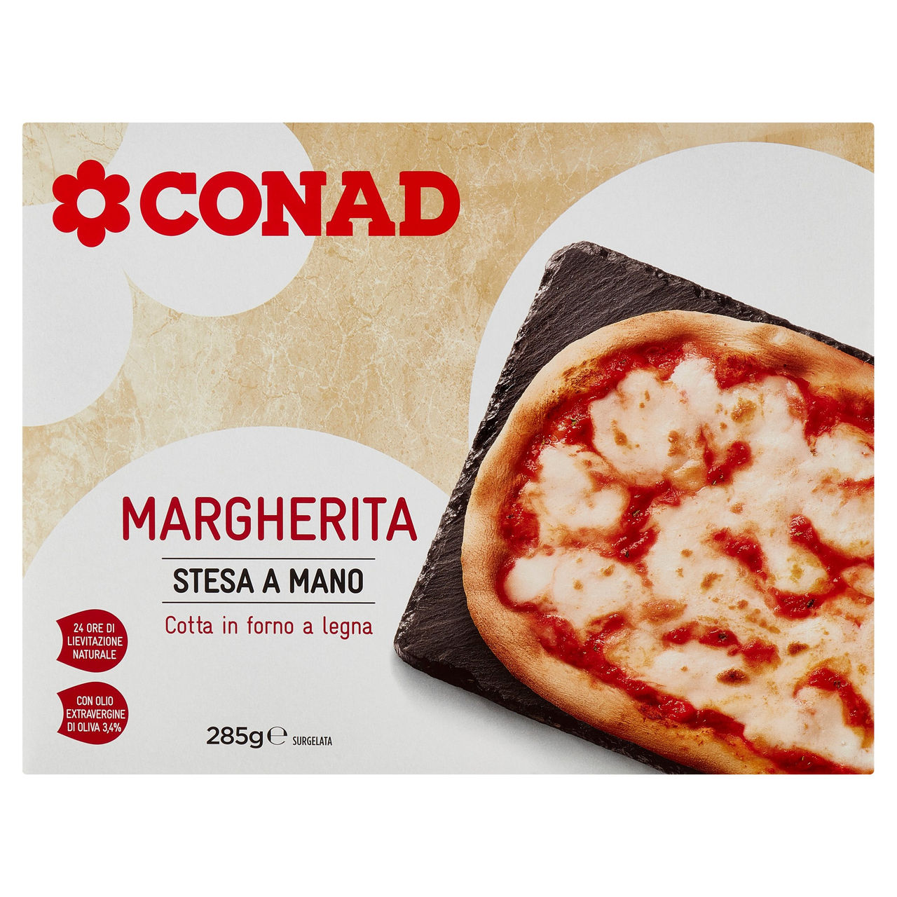 Margherita Stesa a Mano Surgelata 285 g Conad