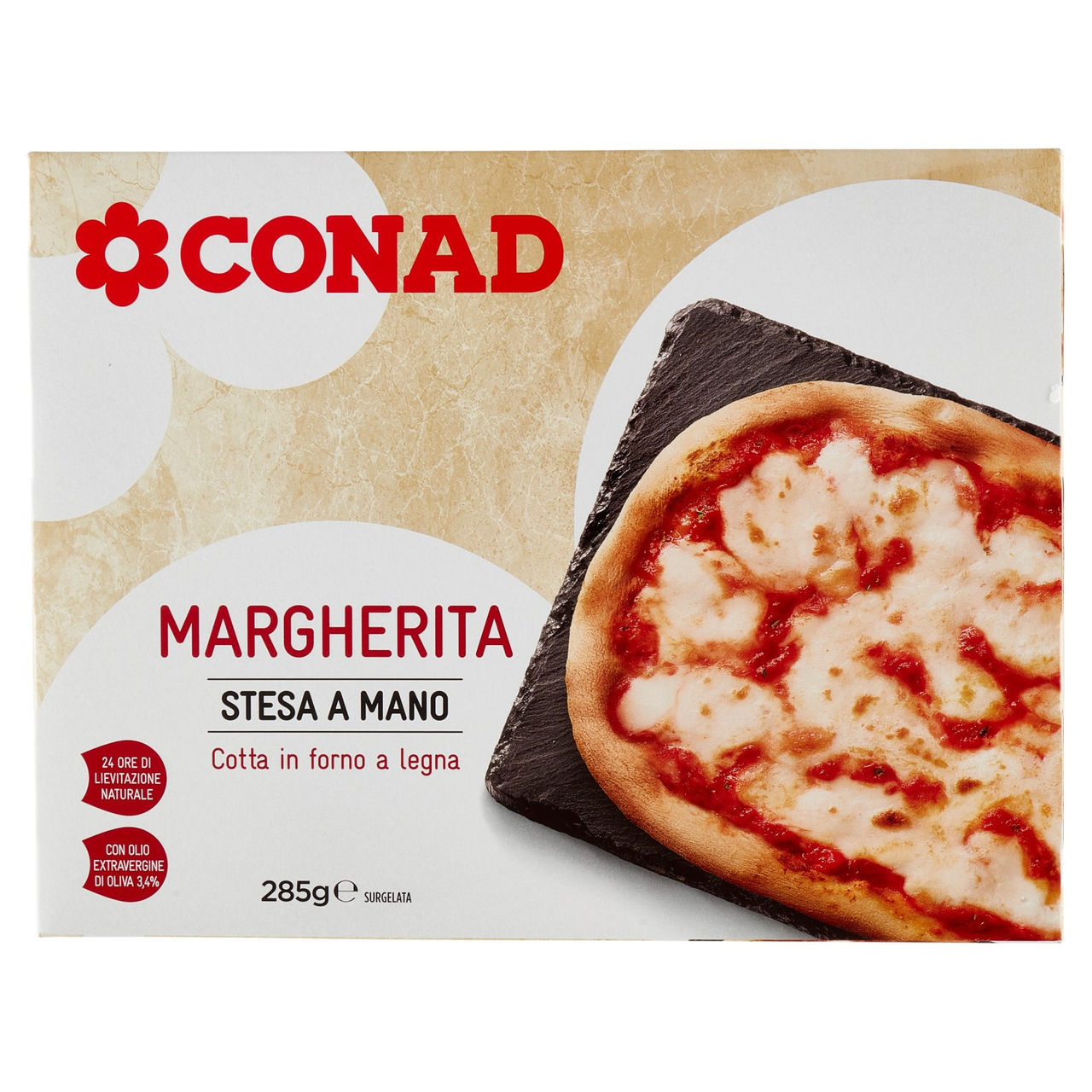 Margherita Stesa a Mano Surgelata 285 g Conad