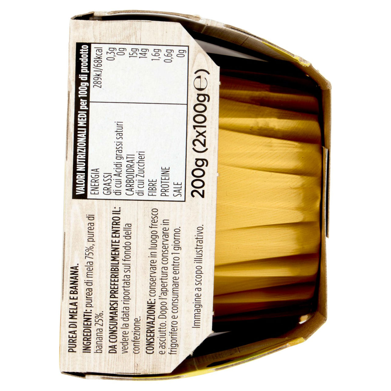 CONAD Mela e Banana 2 x 100 g