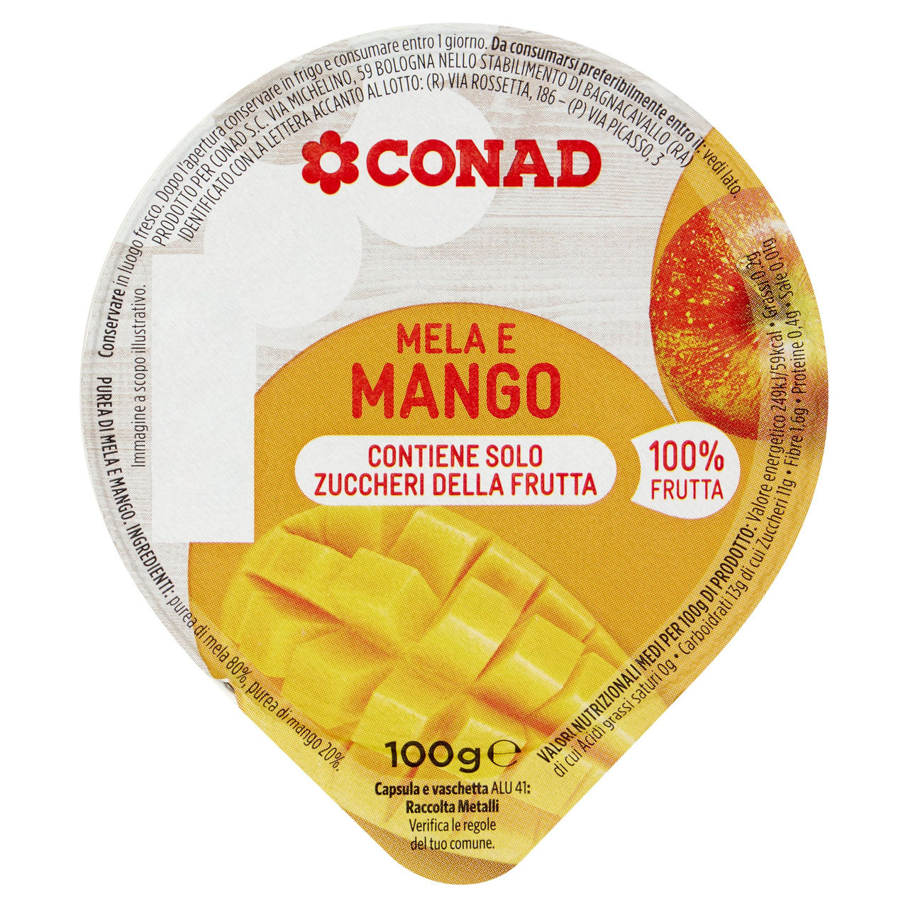 CONAD Mela e Mango 100 g