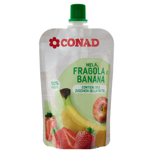 CONAD Mela, Fragola e Banana 100 g